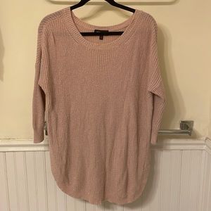 Express blush pink knit sweater